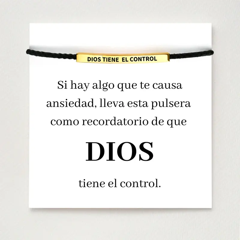 Pulsera “Dios tiene el control” | Oferta especial: Paga 1 lleva 2  unidades