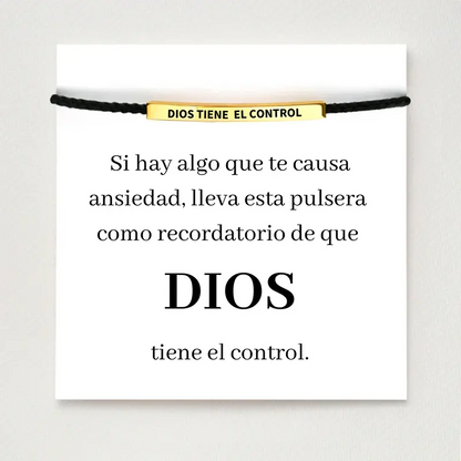 Pulsera “Dios tiene el control” | Oferta especial: Paga 1 lleva 2  unidades